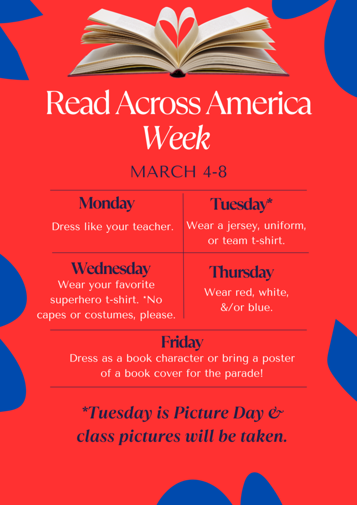 English Read Across America Dress Up Days