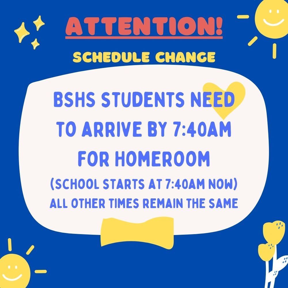 New start time flyer