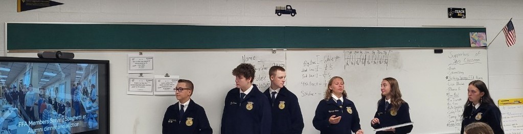 BSHS Students Presenting FFA Activities to WSMS