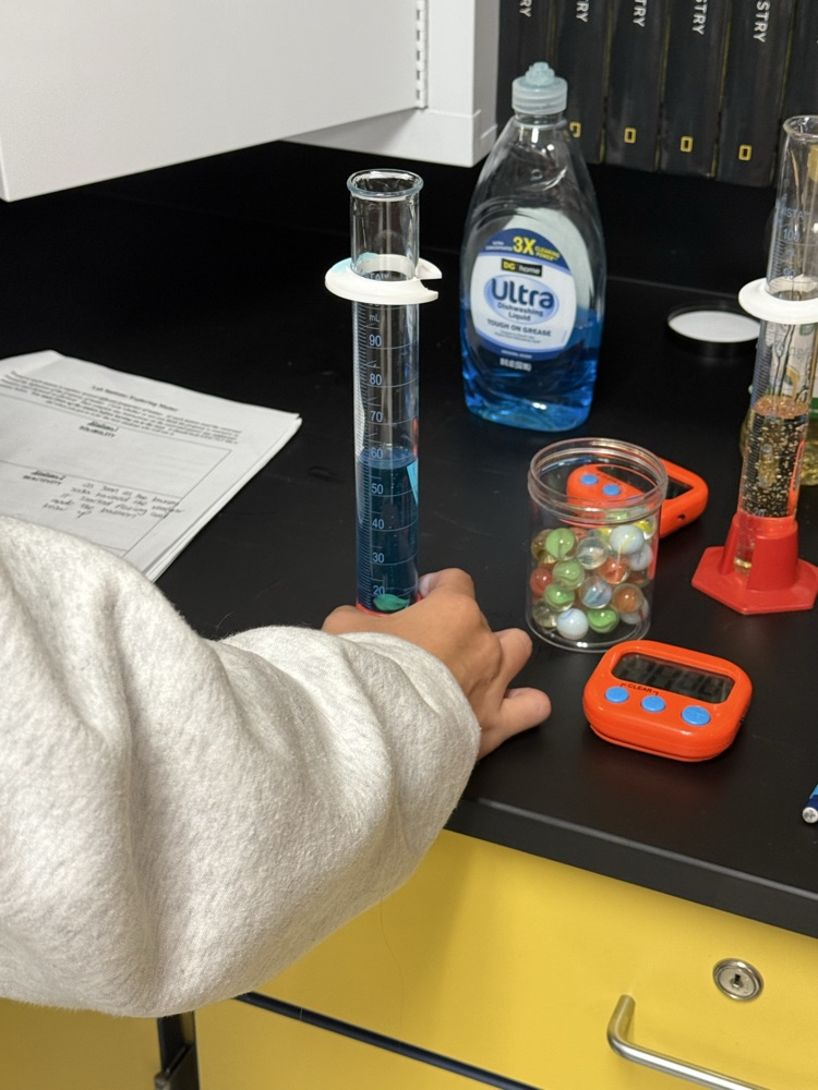 Exploring viscosity with marble racing 
