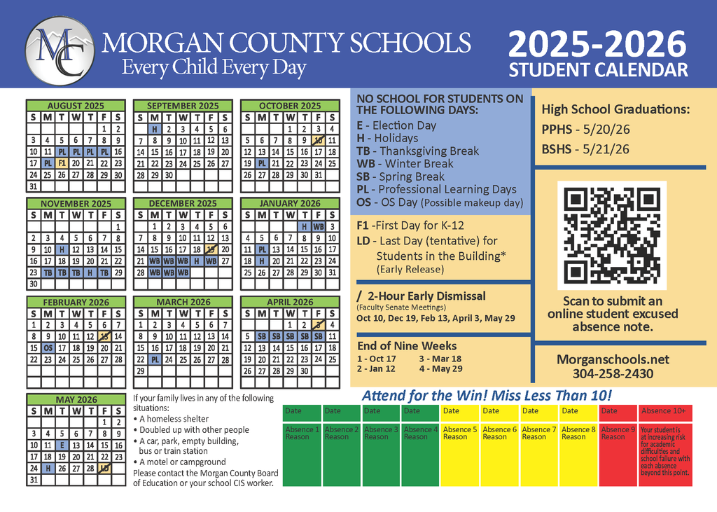MCS School Calendar
