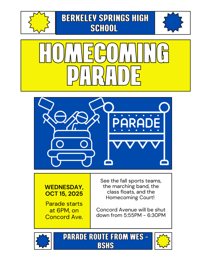 Parade & Bonfire Wednesday 10/15 5:30 - 7PM