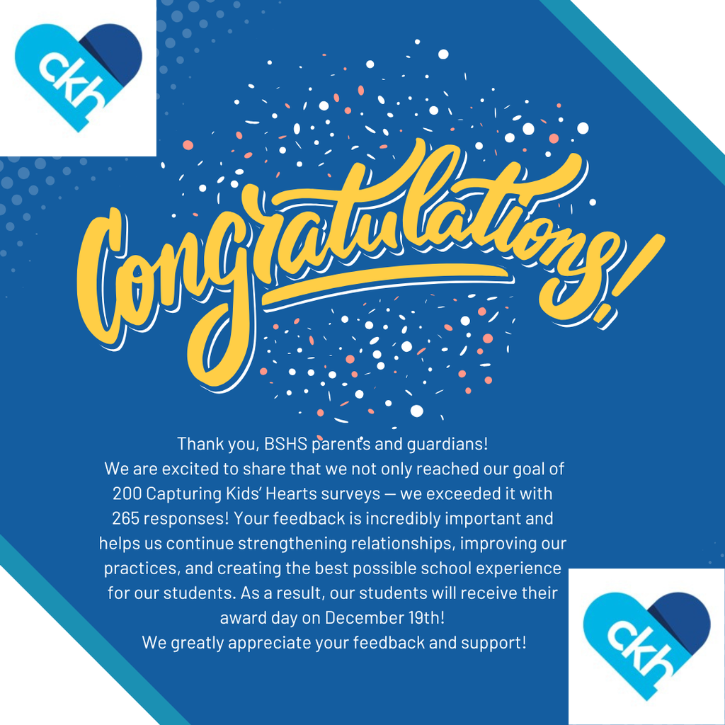 CKH Parent Survey & Reward Day