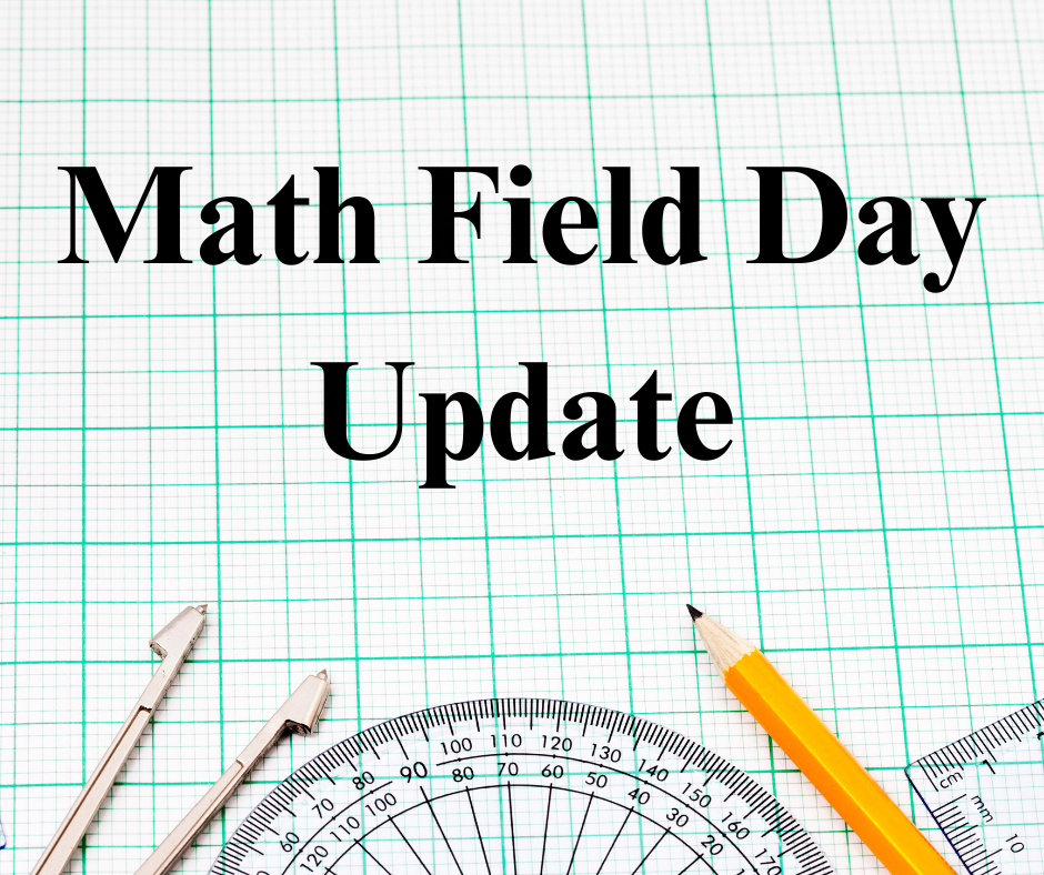 Graph paper with "Math Field Day Update"