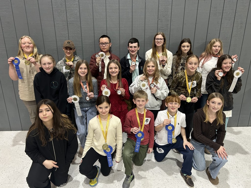 Picture of regional science fair participants.