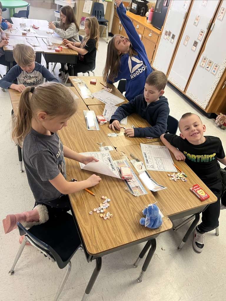 students celebrating completion of a task