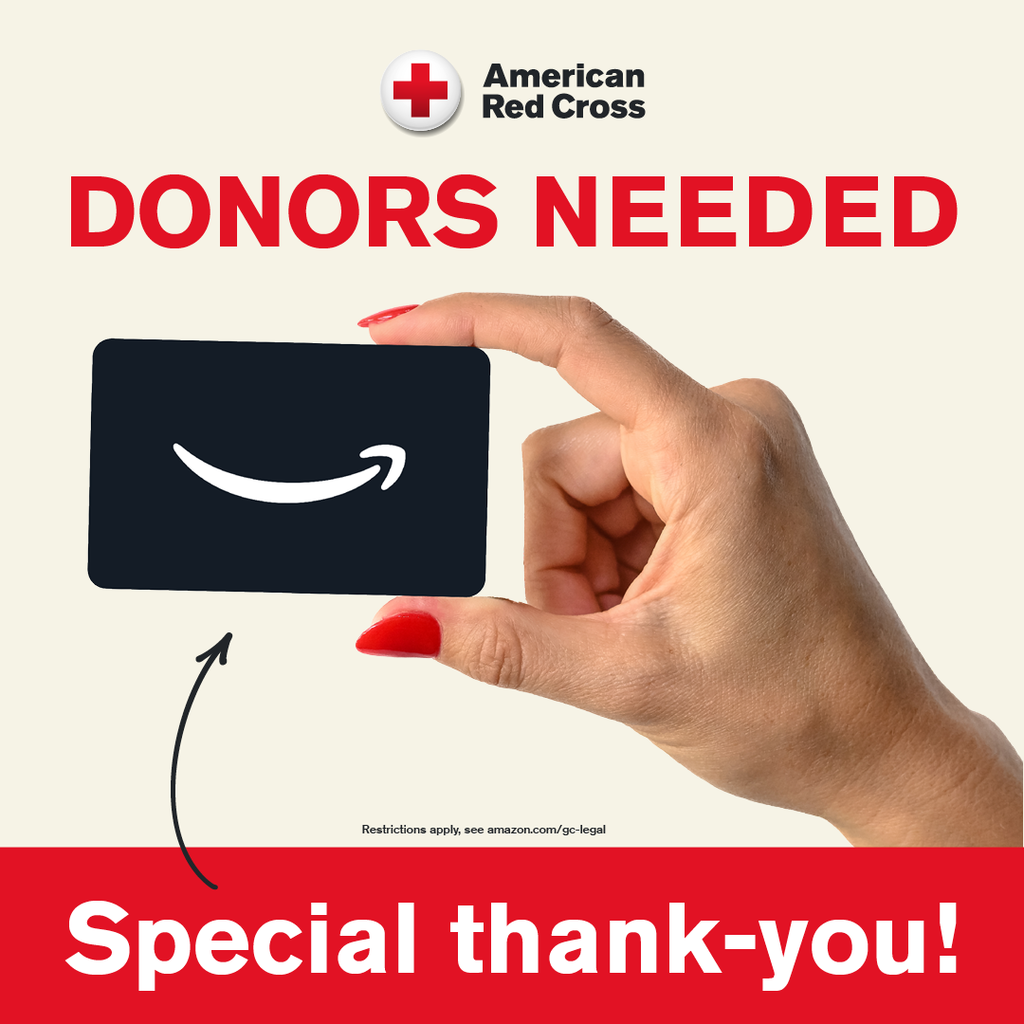 $15 amazon gift card for successful donations in March! 
