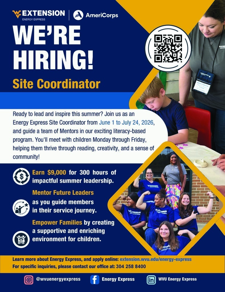 Energy Express hiring Site Coordinators for summer youth literacy program