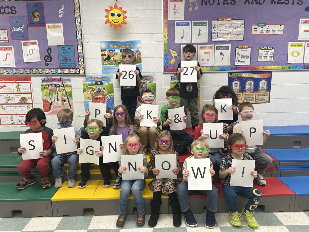 Group of students with 26-27 Pre-k & K sign up now!