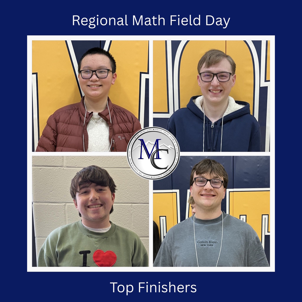 MCS students that were top finishers in Regional Math Field Day.