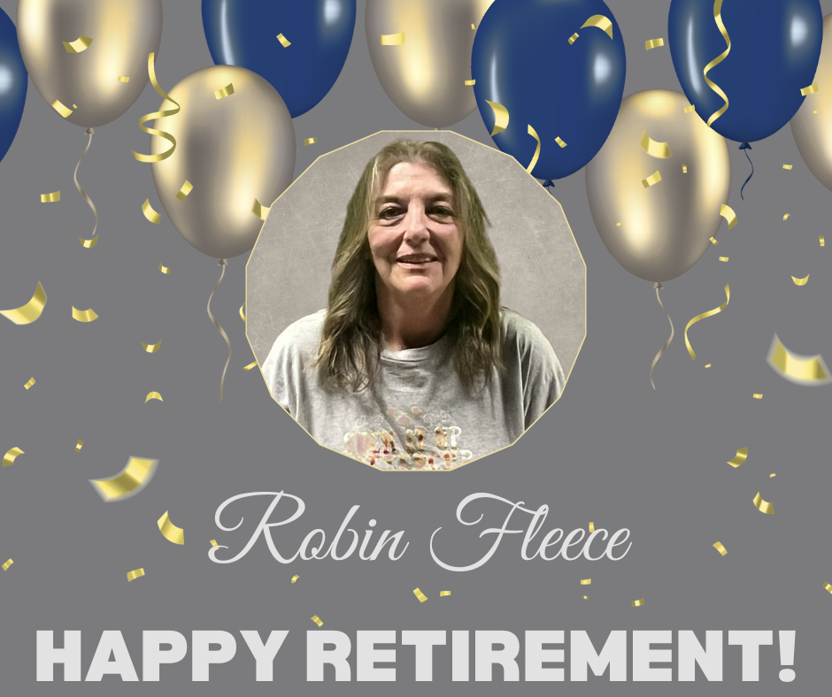 Decorative - Robin Fleece, Happy Retirement!