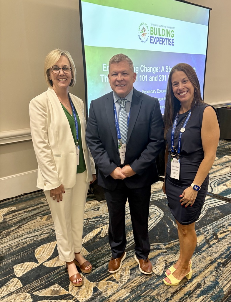 David Banks and Elizabeth Golden with Instructional Empowerment Representative. 