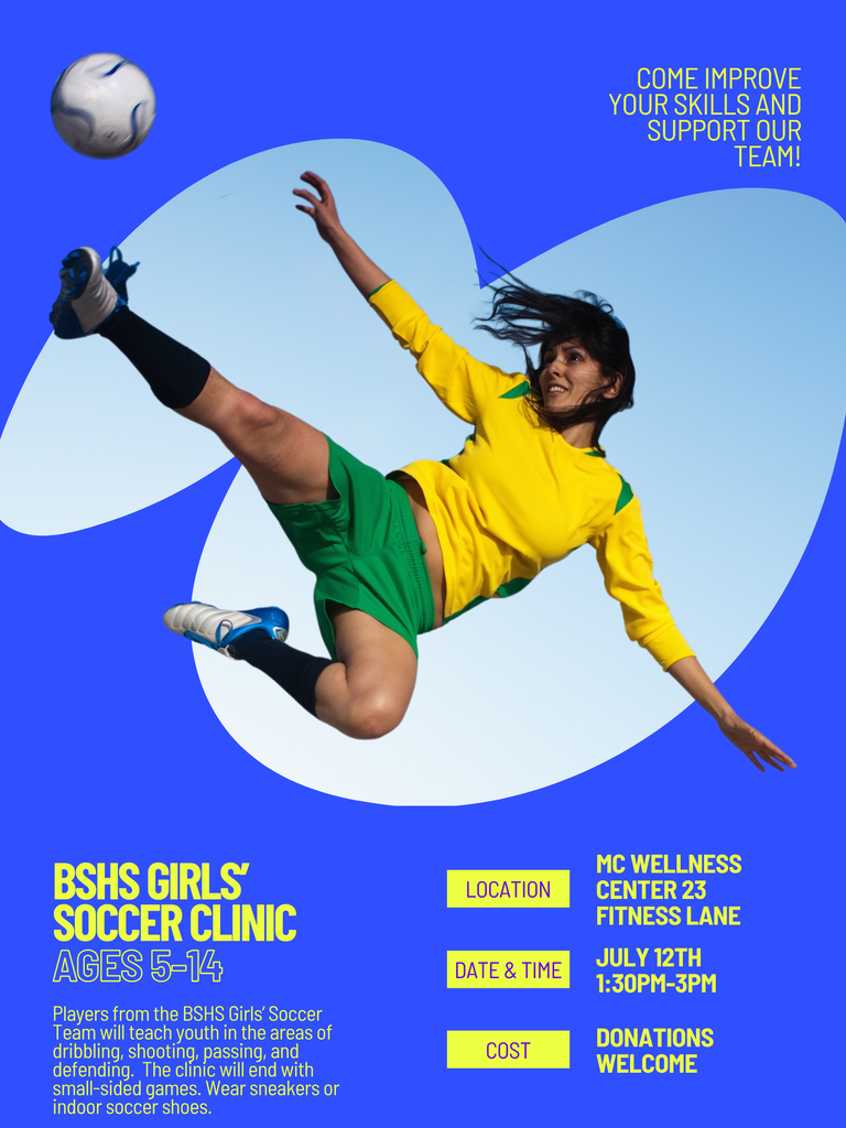 BSHS Lady Indians Soccer Clinic Information