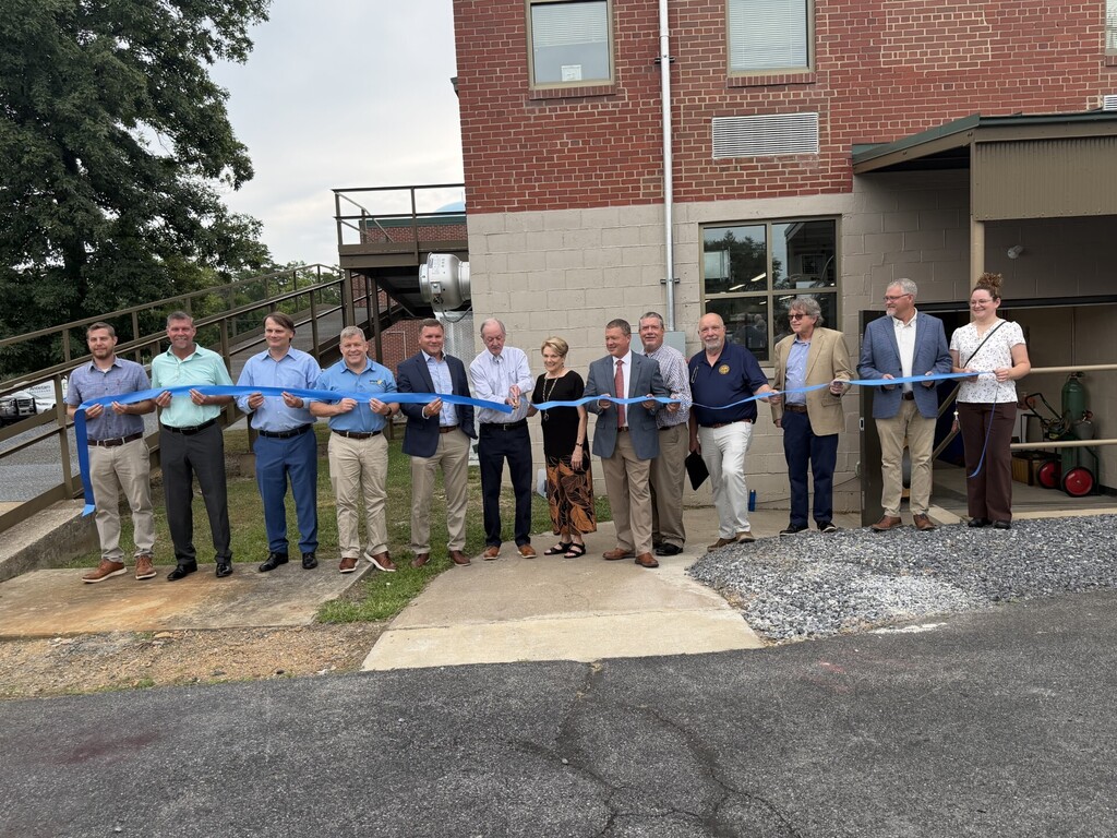 A group of tri-county leaders at the Blue Ridge CTC ribbon cutting ceremony.
