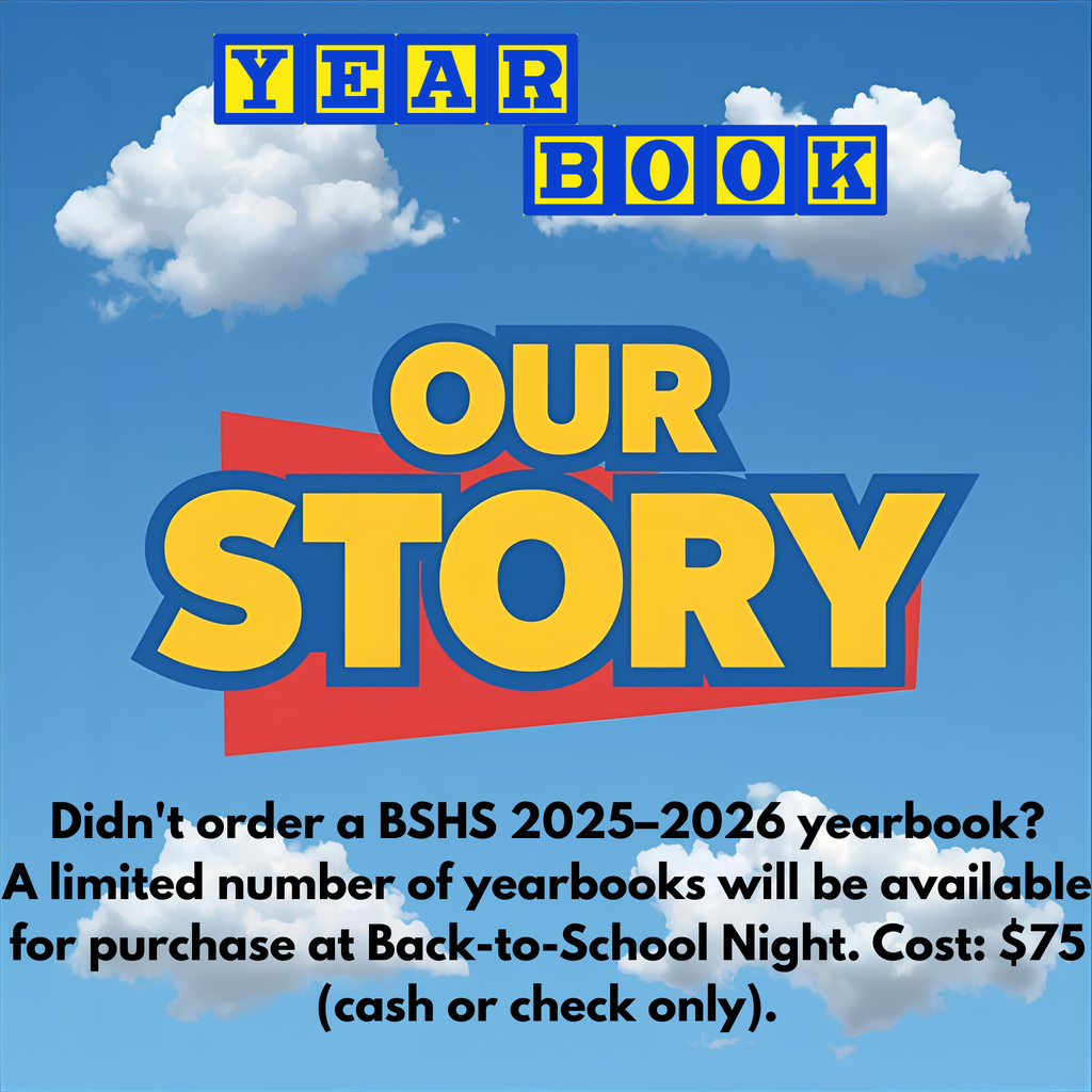 BSHS 2025–2026 yearbook? A limited number available.
