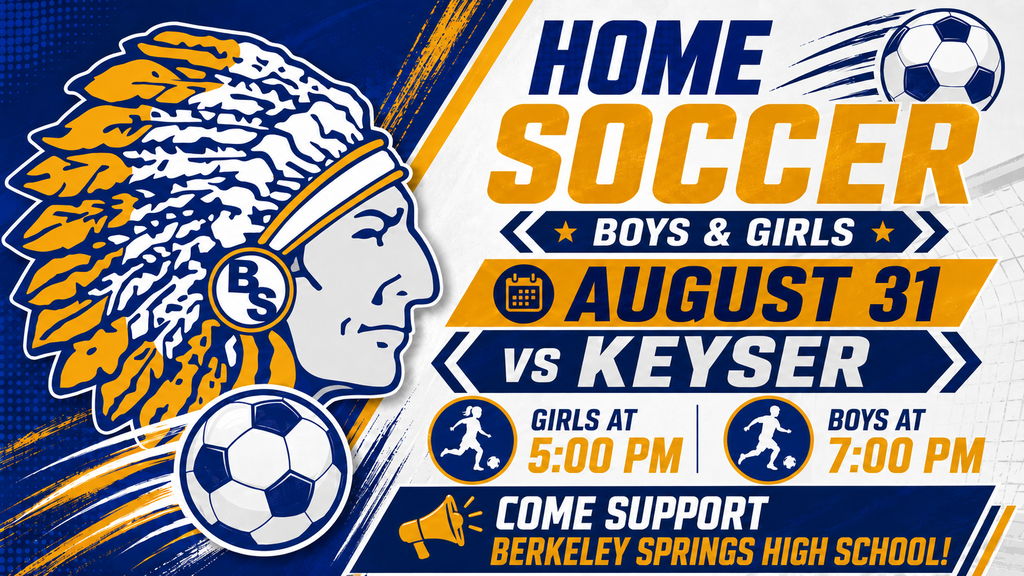Home soccer against Keyser on August 31. 