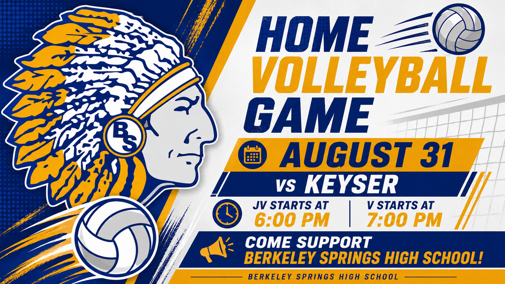 Home volleyball game against Keyser on August 31. 
