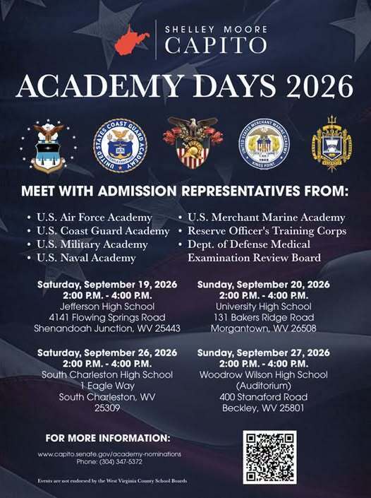 Academy Days are coming soon! Check out this flyer for dates and locations.