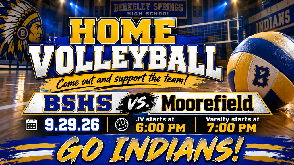 Home volleyball vs Moorefield on 9.29.26. 