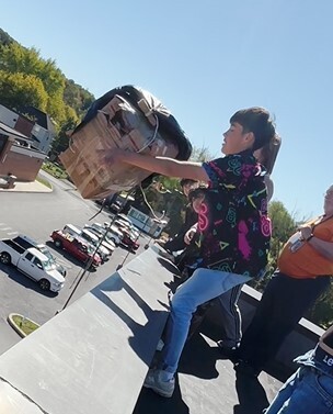 Look out below!