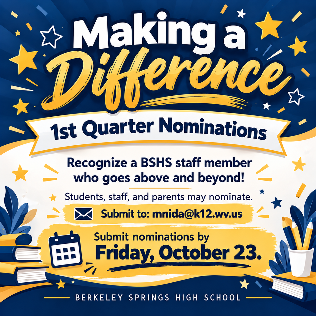 Making a Difference Nominations to mnida@k12.wv.us