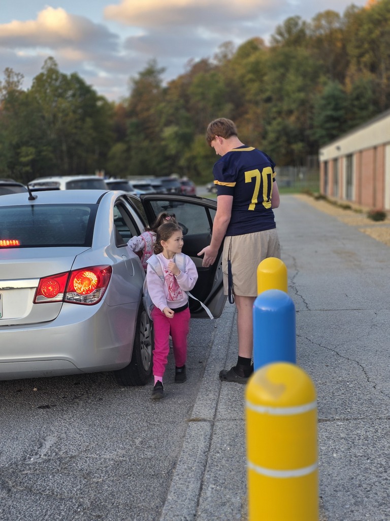 BSHS students greeting WES students