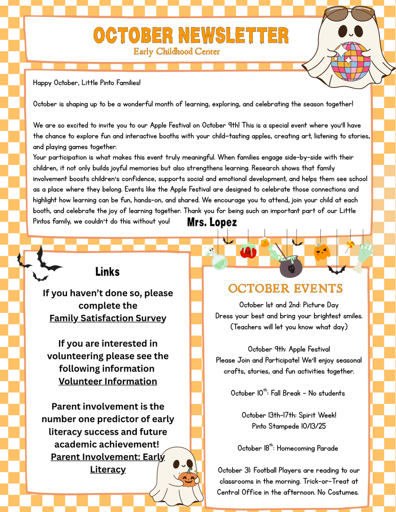 October Newsletter
