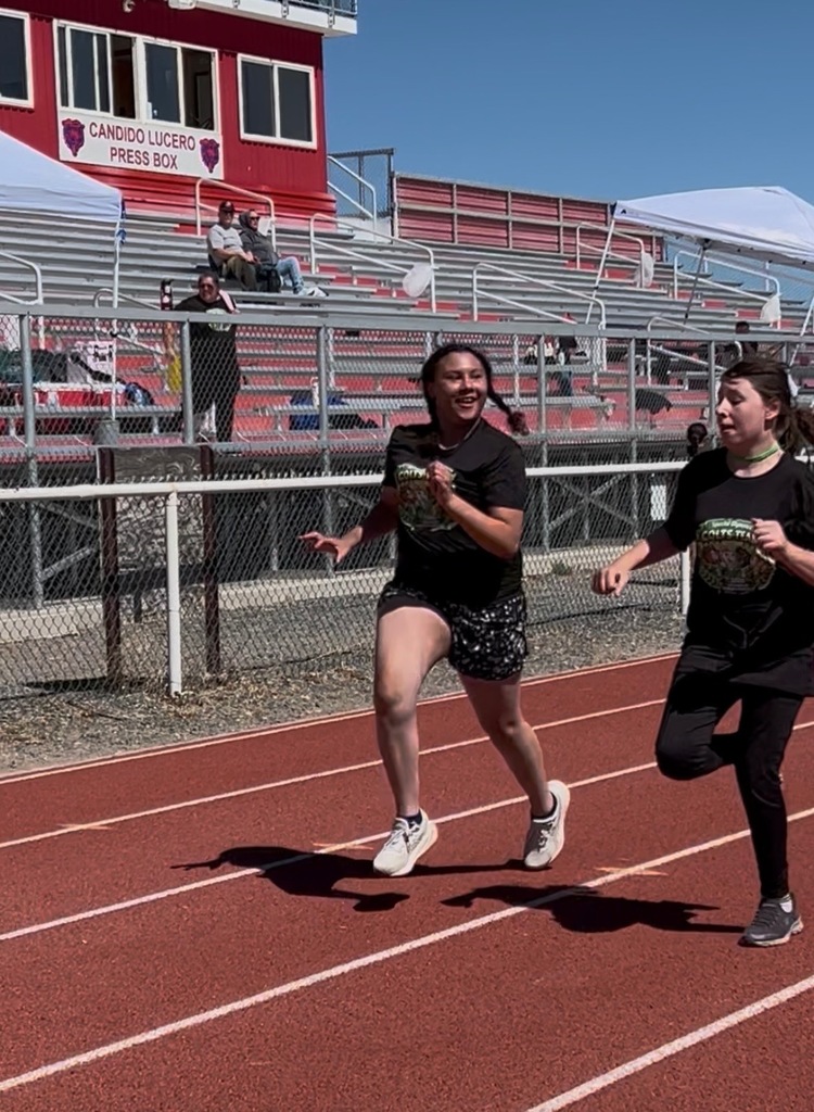 Running hard.