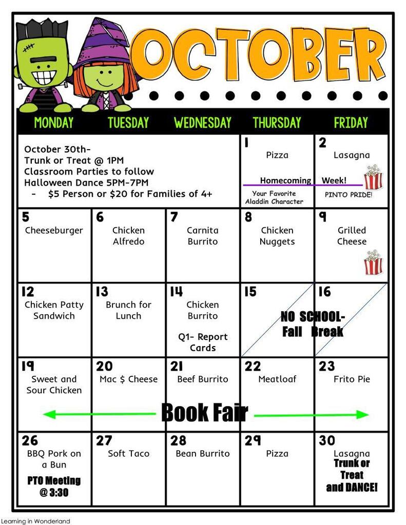 October Calendar