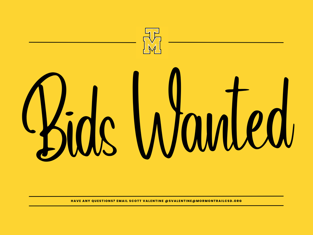 Bids Wanted 