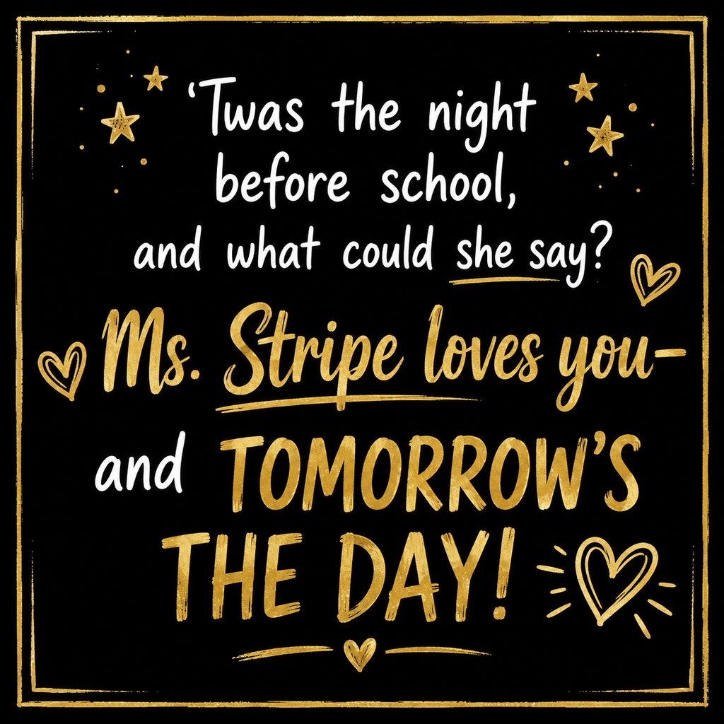 Tomorrow is the big day!!  🖤💛
