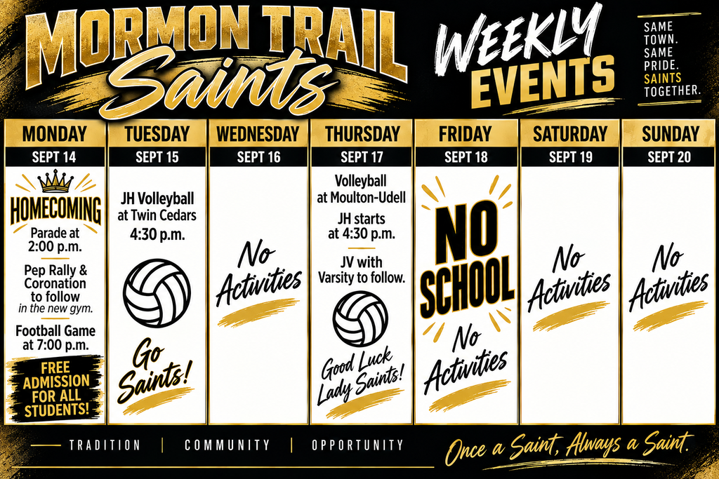 Weekly events