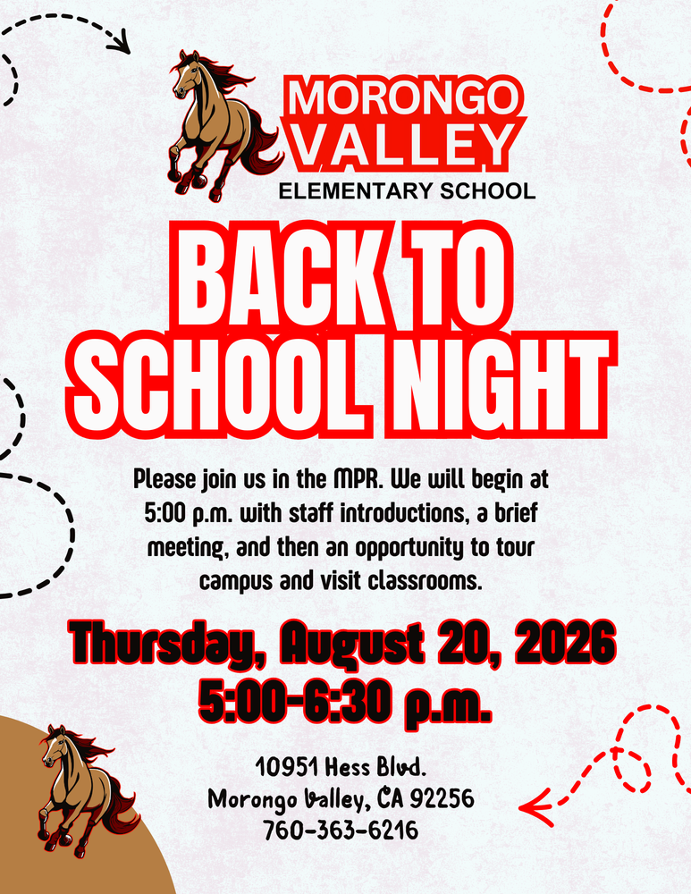 back to school night flyer
