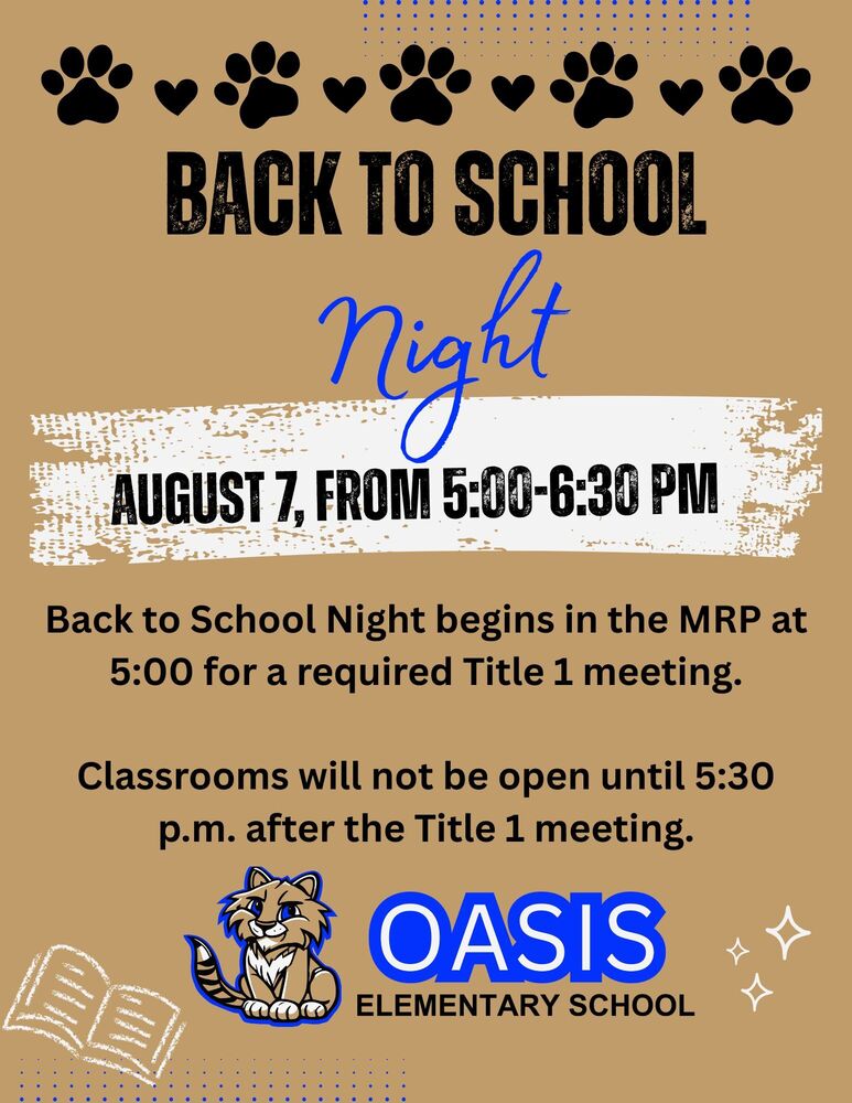 back to school night flyer