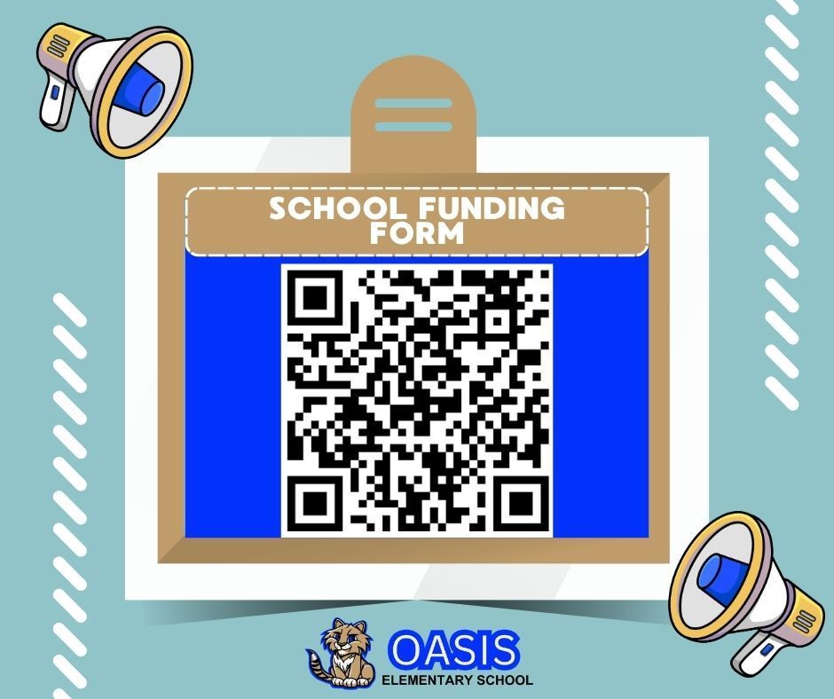 QR Code to fill out school funding form
