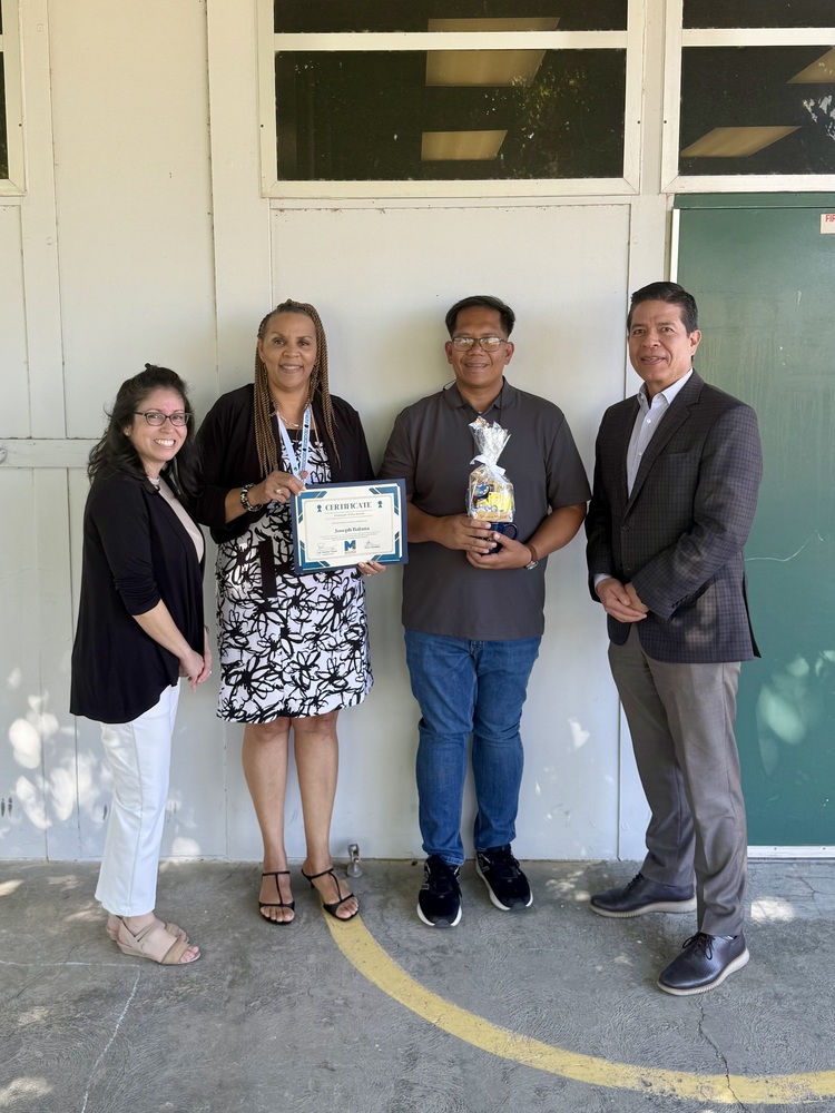 Mr. Balana presented with employee of the month