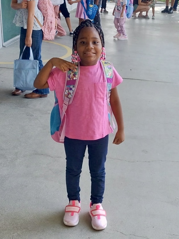 student ready for school