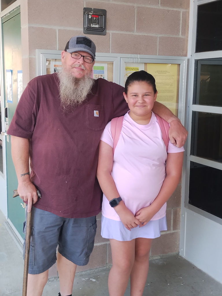5th grader being dropped off on first day