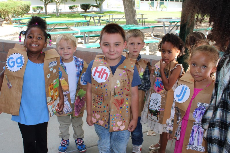 kids getting ready for ABC fashion show