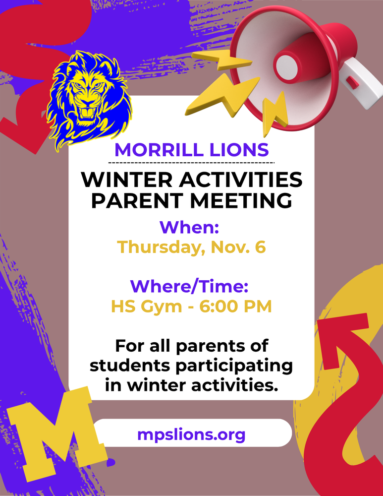 Winter Activities Parent Meeting