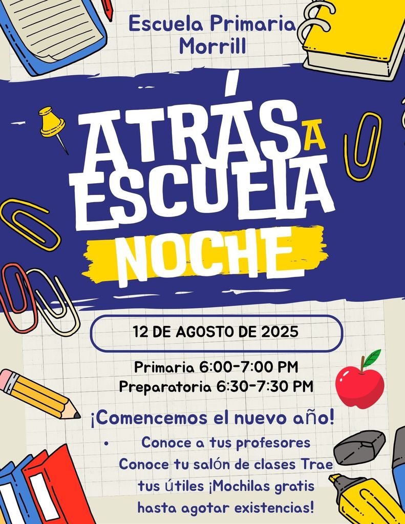Back to School Night (8-12-25)
