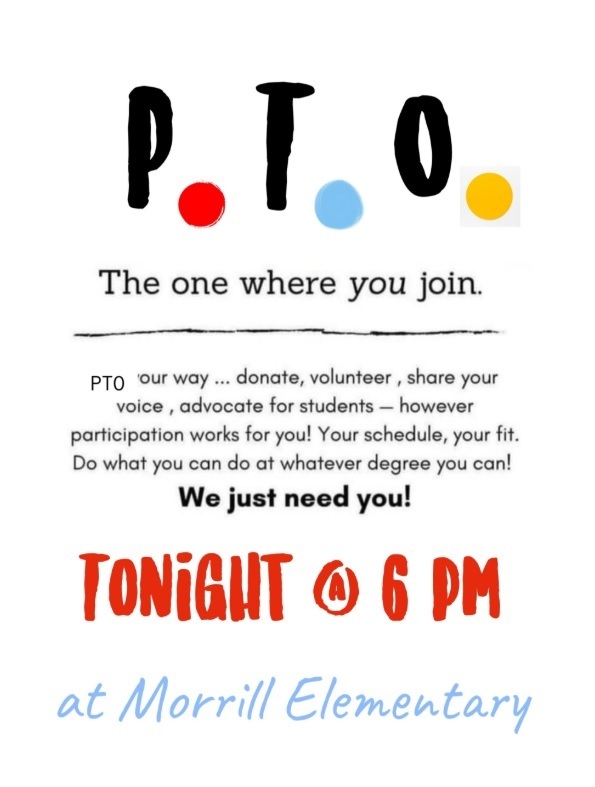 PTO Meeting @ 6:00 pm