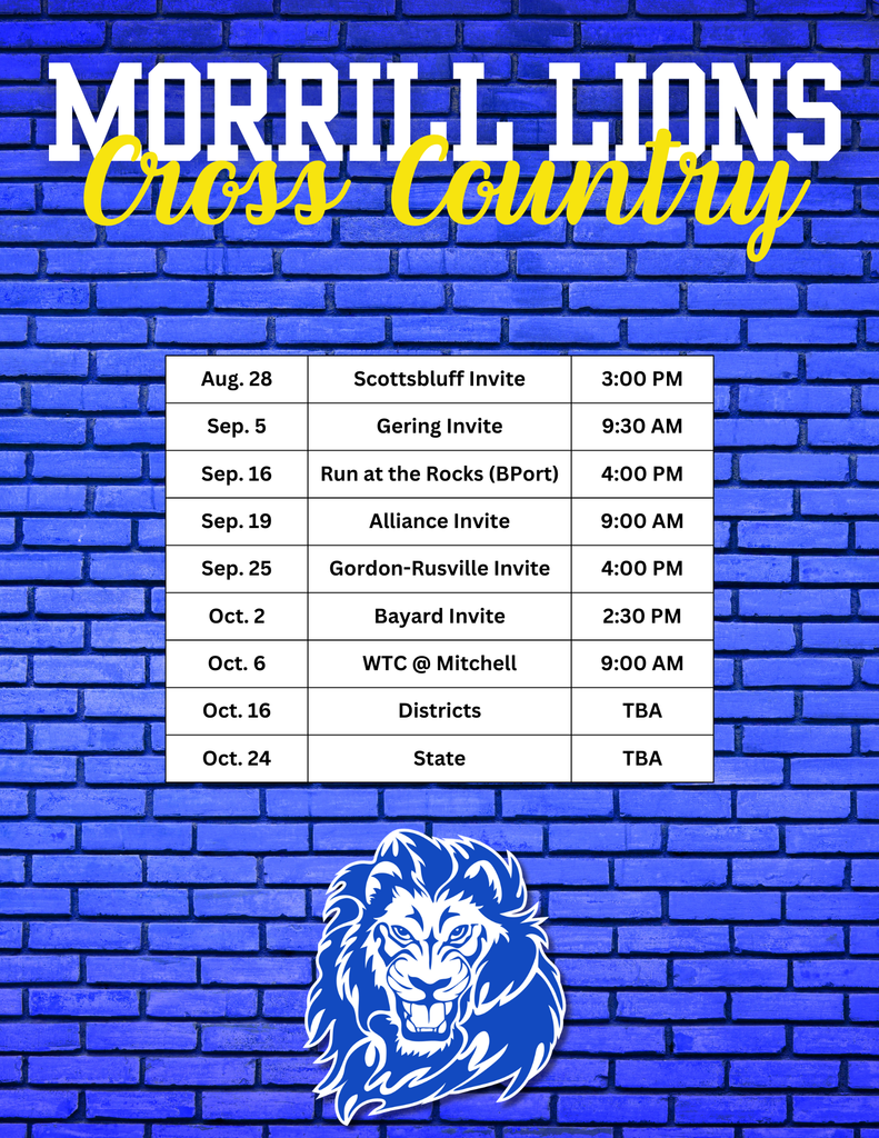 2025 JH/HS XC Schedule