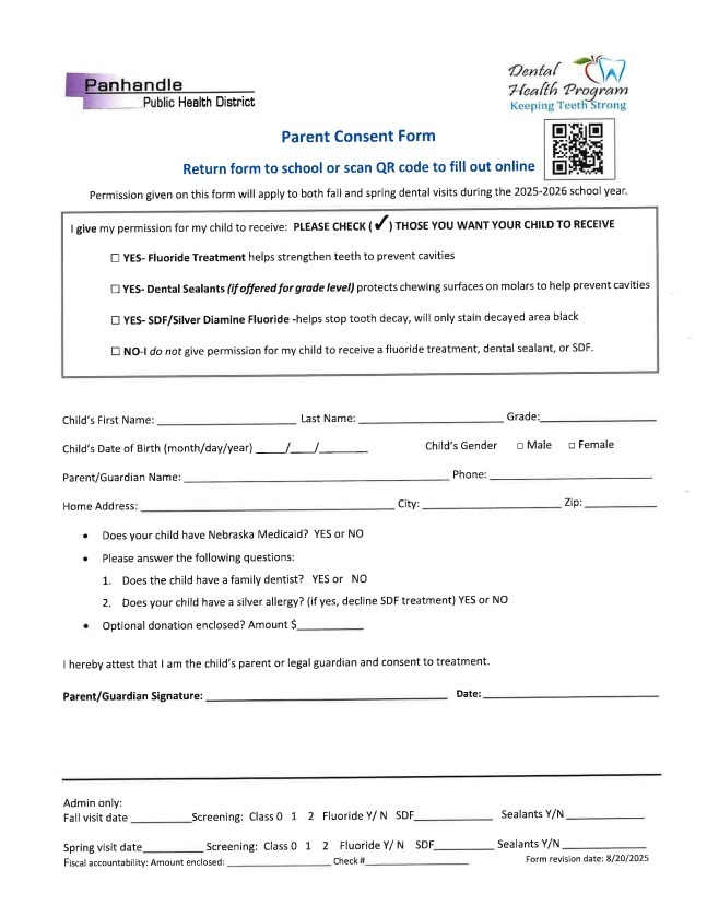 Dental Form (Pg 2) - Sept. 23, 2025