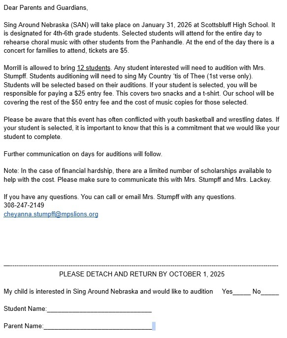 SAN Permission Form 2025