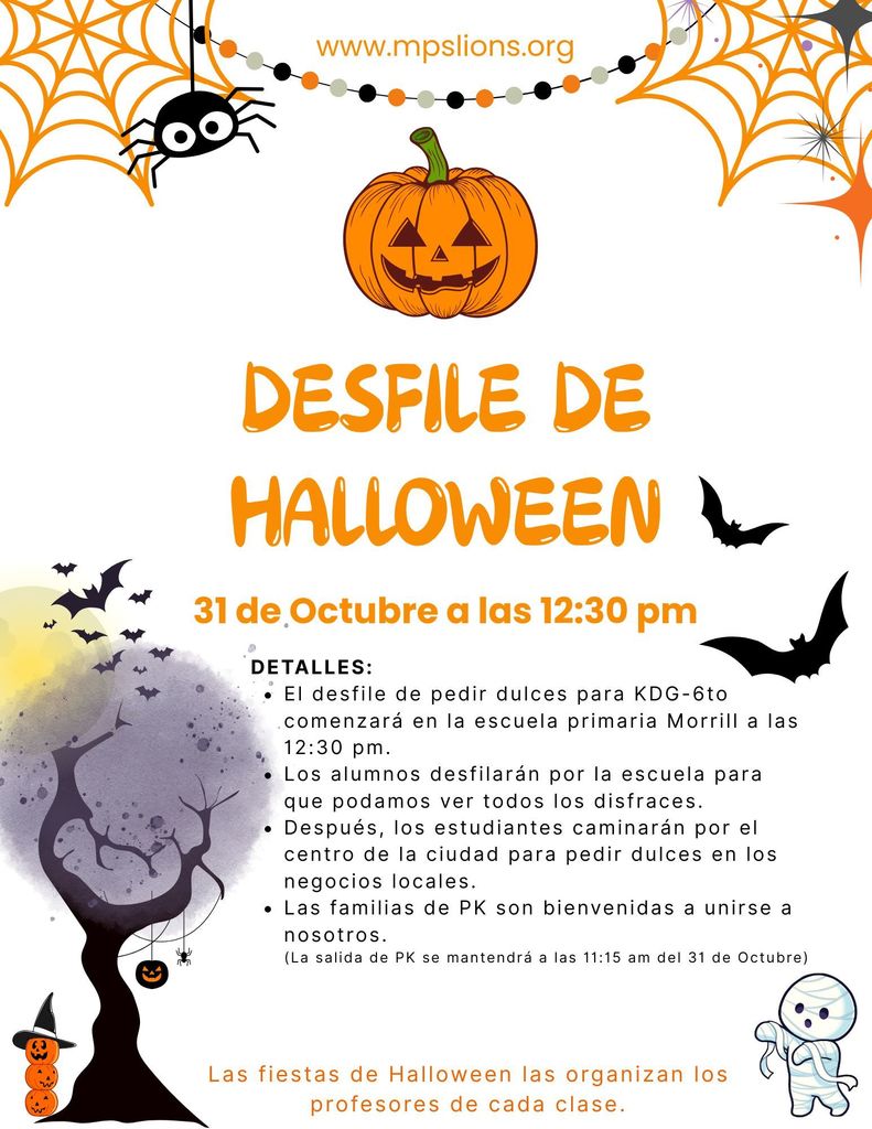 Halloween Parade (Oct. 31 @ 12:30 pm)