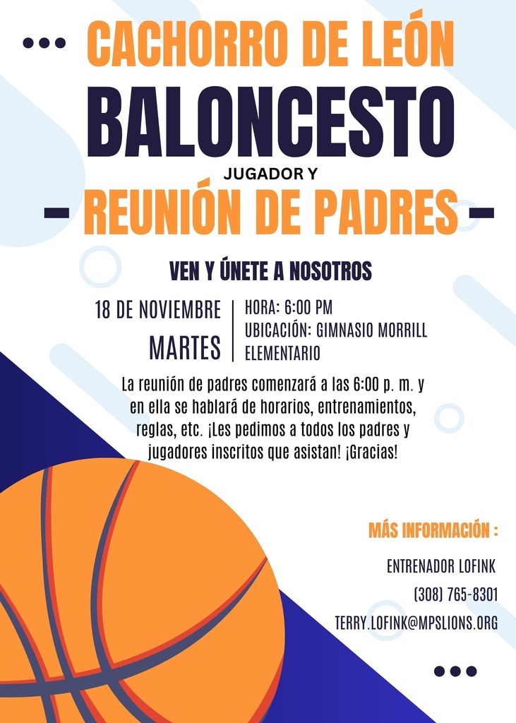 BBall Parent Meeting - Nov. 18th