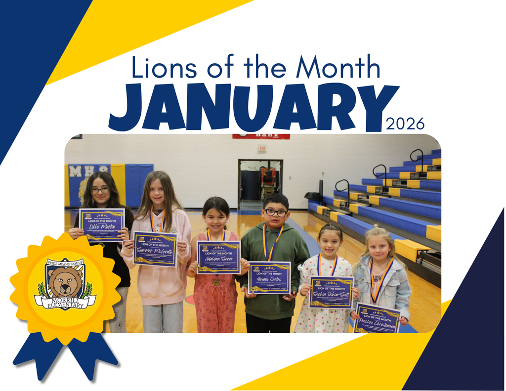 These Lions started their new year off right! Congratulations to the January Lions of the Month! We are so proud of you. We are happy to have you be a part of our Pride!