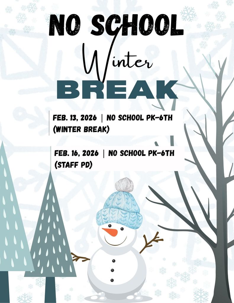 No School - Feb. 13 & 16, 2026