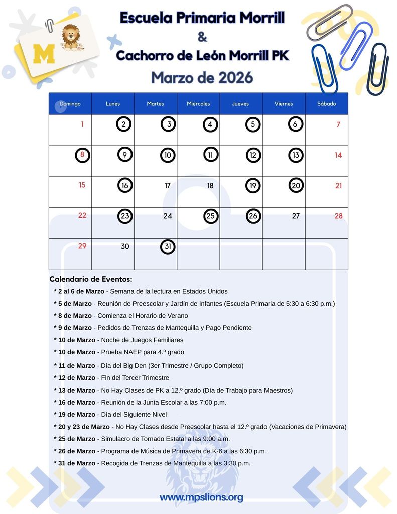 March 2026 Monthly Calendar